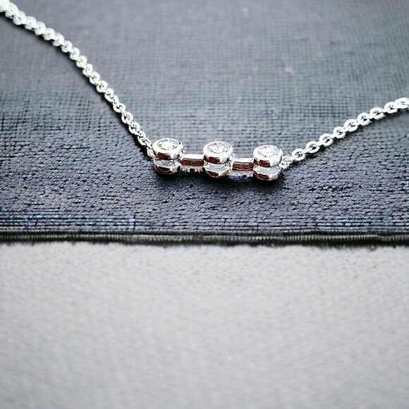 ELSIE MAY Bezel Diamond Necklace - Picture 5 of 7